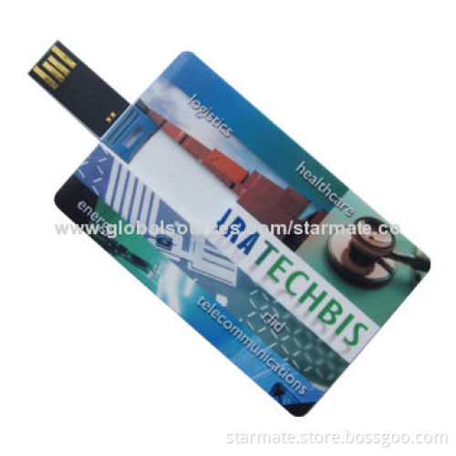 Credit card-shaped USB